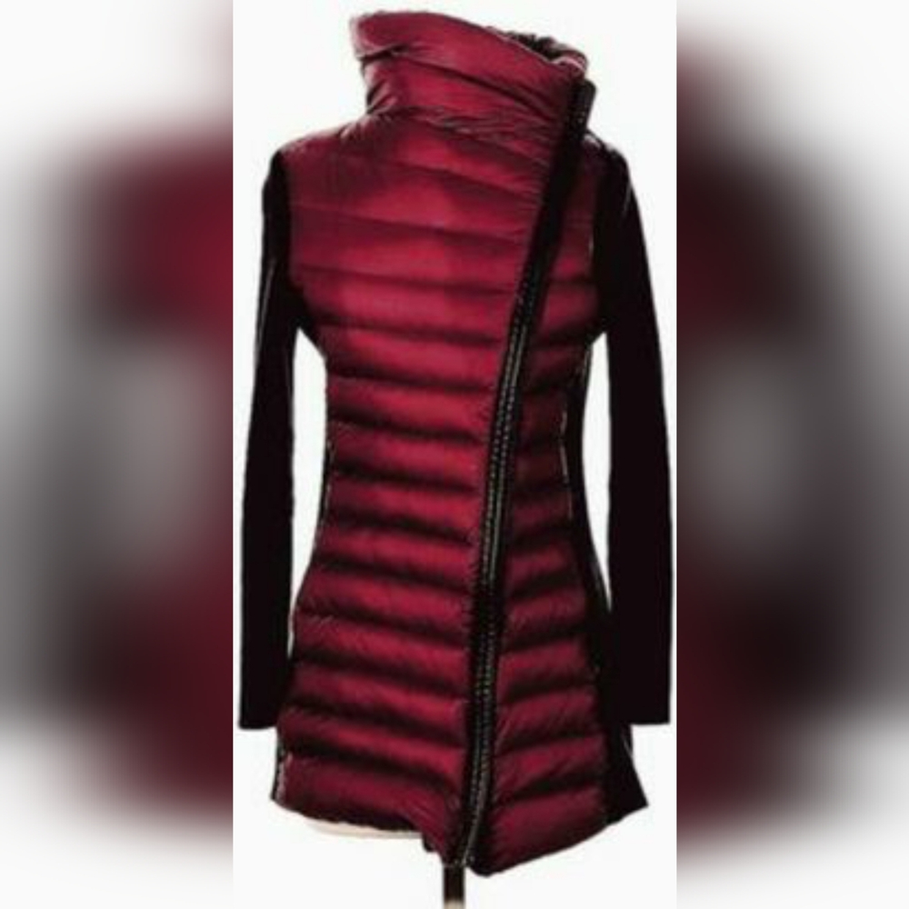 New! CALVIN KLEIN Wmns Performance Asymetrical Down Puffer Winter Coat! Sz XL US